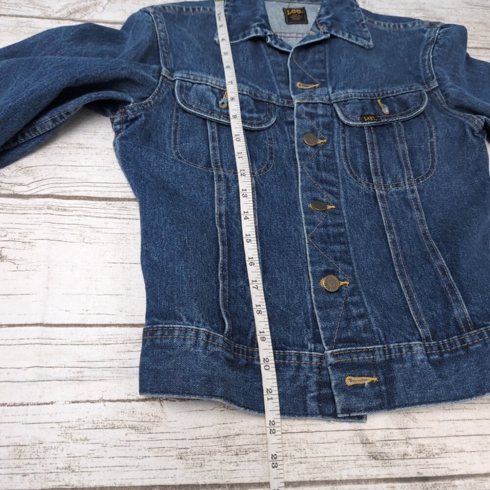 Vintage Lee Riders Made In Canada Denim Jean Jacket Medium To Dark Wash - Picture 9 of 10